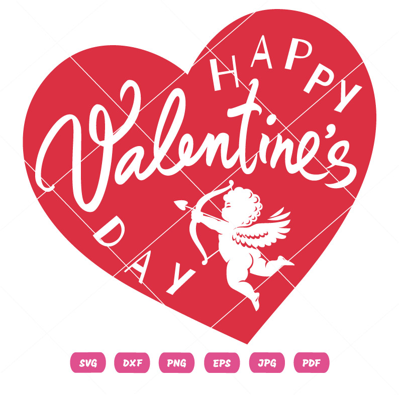Happy Valentines Day Greeting Card SVG Happy Valentines Day Greeting Card Vector