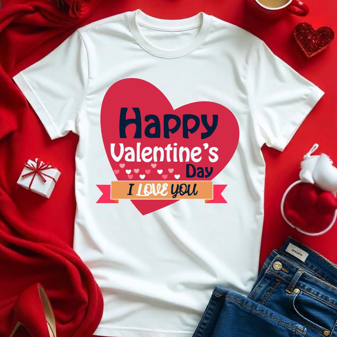 Happy Valentine's Day I Love You SVG Happy Valentine's Day I Love You Vector