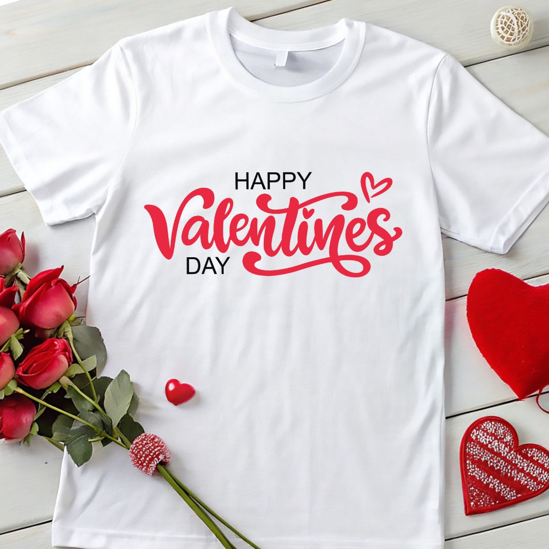 Happy Valentines Day Typography Greeting Lettering Stock Vector