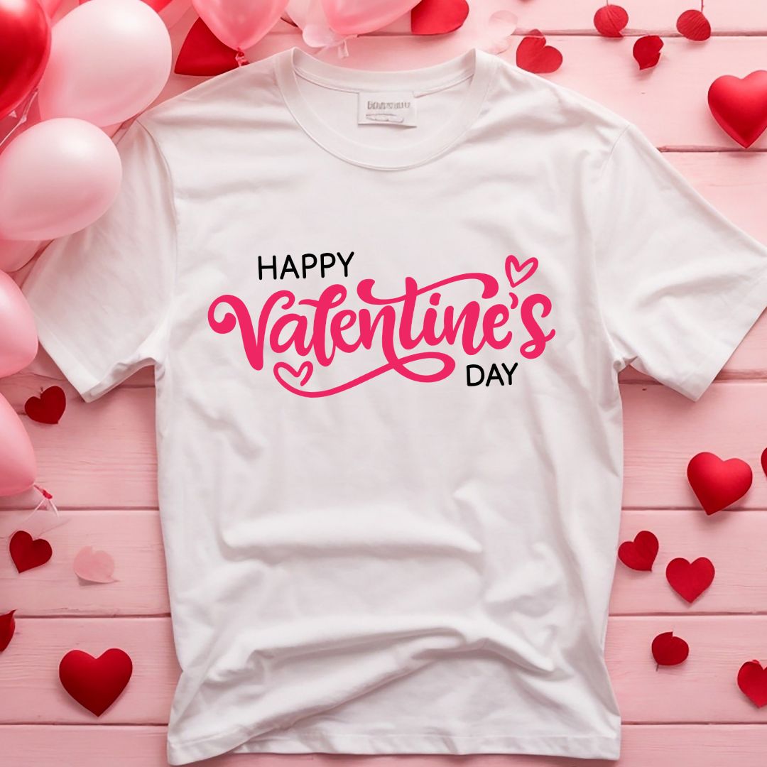 Happy Valentines Day Typography Greeting Lettering Vector