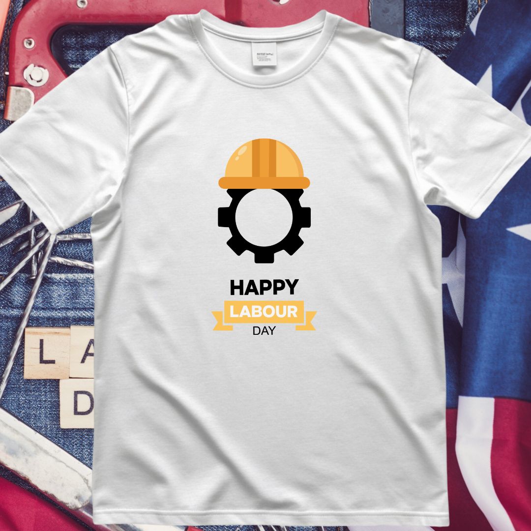 Helmet and Gear Happy Labor Day SVG Helmet and Gear Happy Labor Day Vector