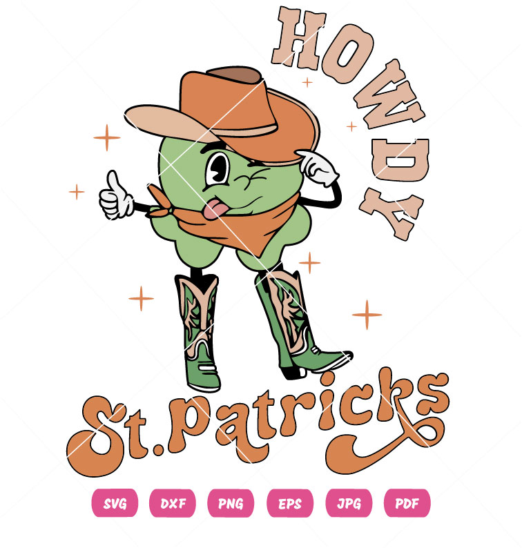 Howdy St.Patricks Cartoon Vector