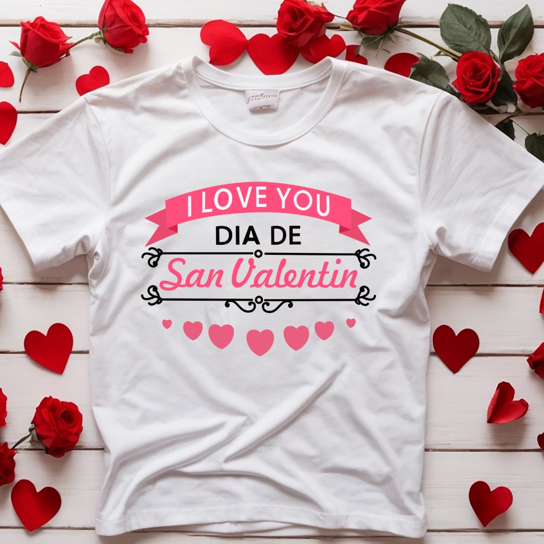 I Love You Dia De San Valentin Vector