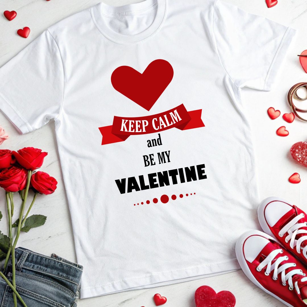 Keep Calm And Be My Valentine Vector