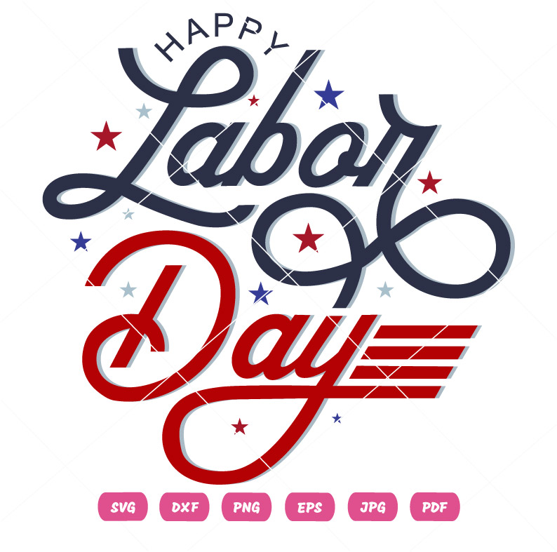 Labor Day Typography SVG Labor Day Typography Vector