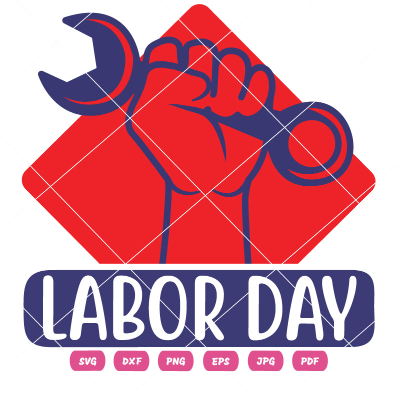 Labor Day Wrench in Fist SVGLabor Day Wrench in Fist Vector