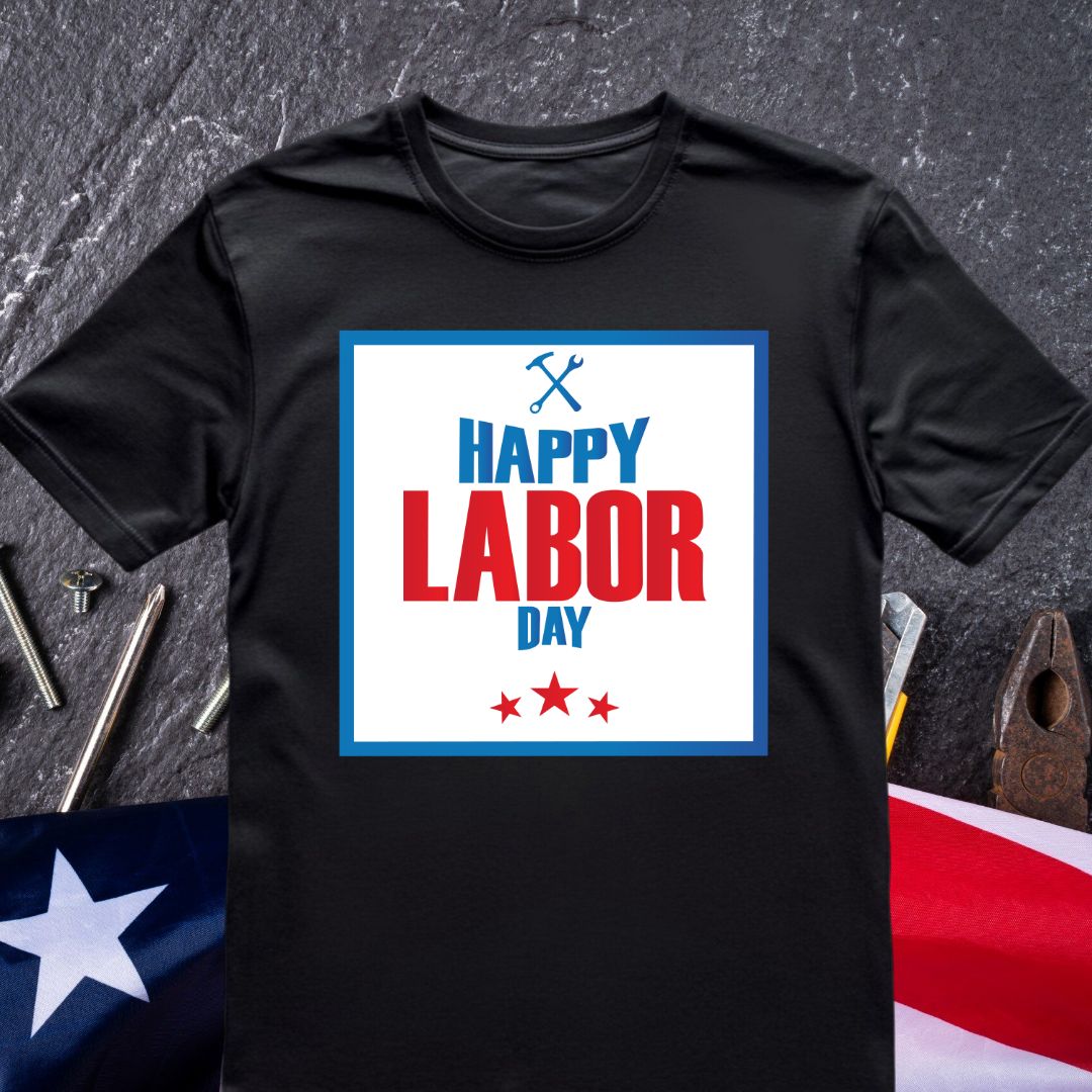 Labor Day Wordings Box stars and Tools SVG Labor Day Wordings Box stars and Tools Vector