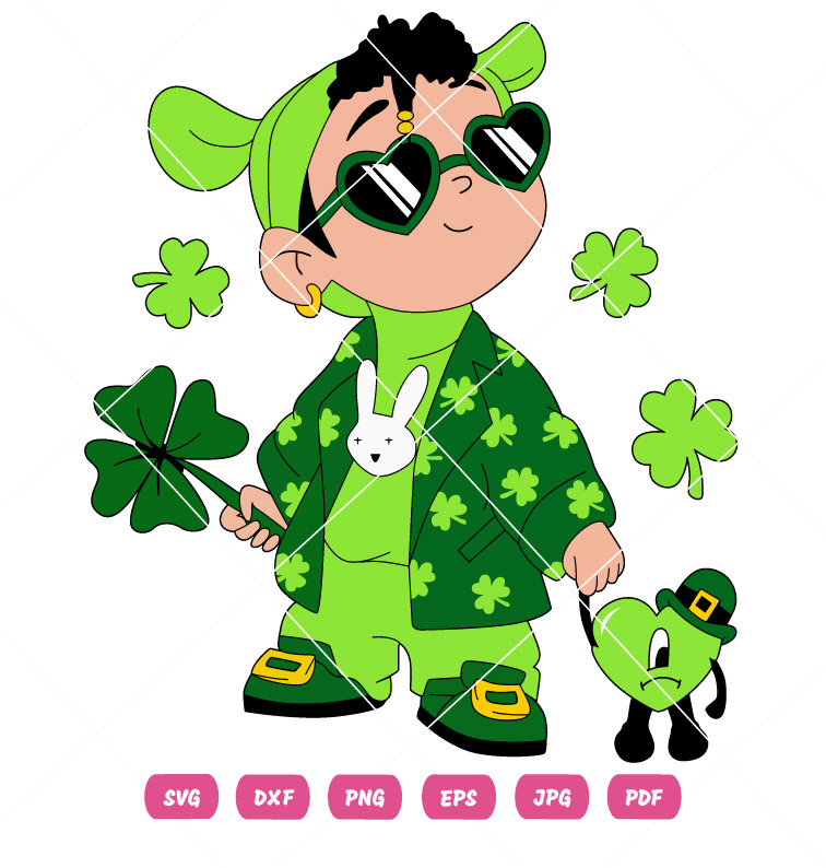 Men Heart Glasses Cartoon Character Vector