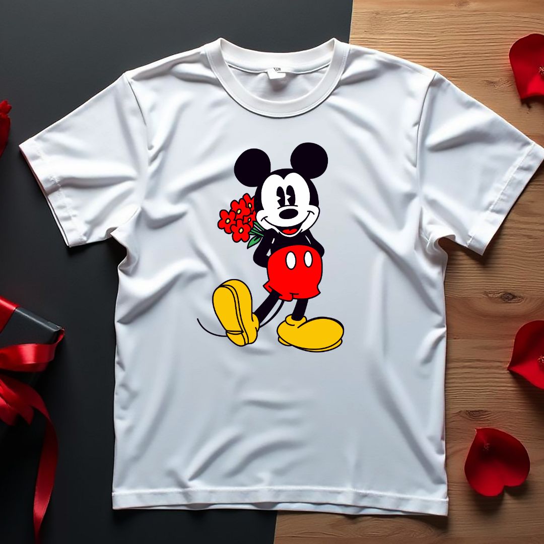 Mickey Mouse SVG Mickey Mouse Happy Valentine's Day Vector