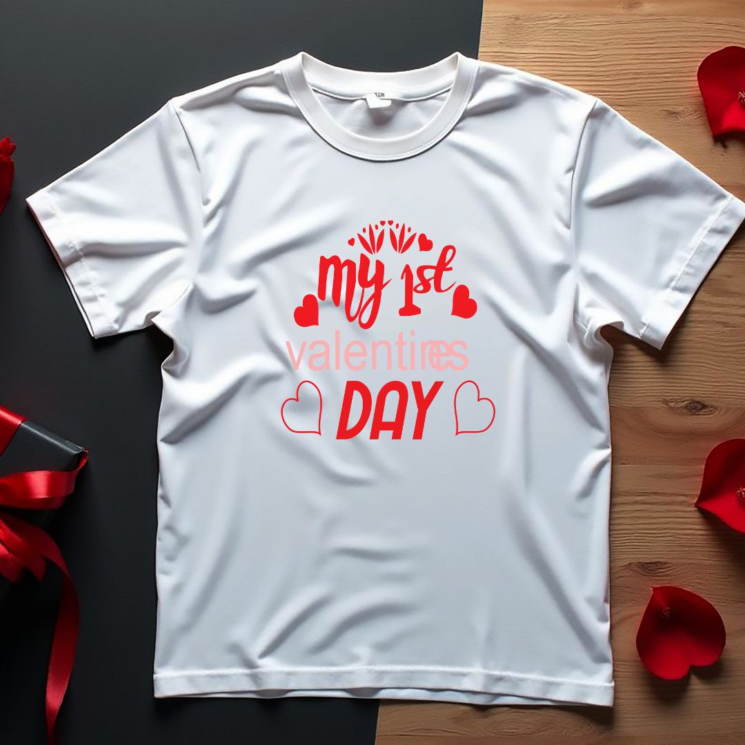 My First Valentine's Day Heart Vector