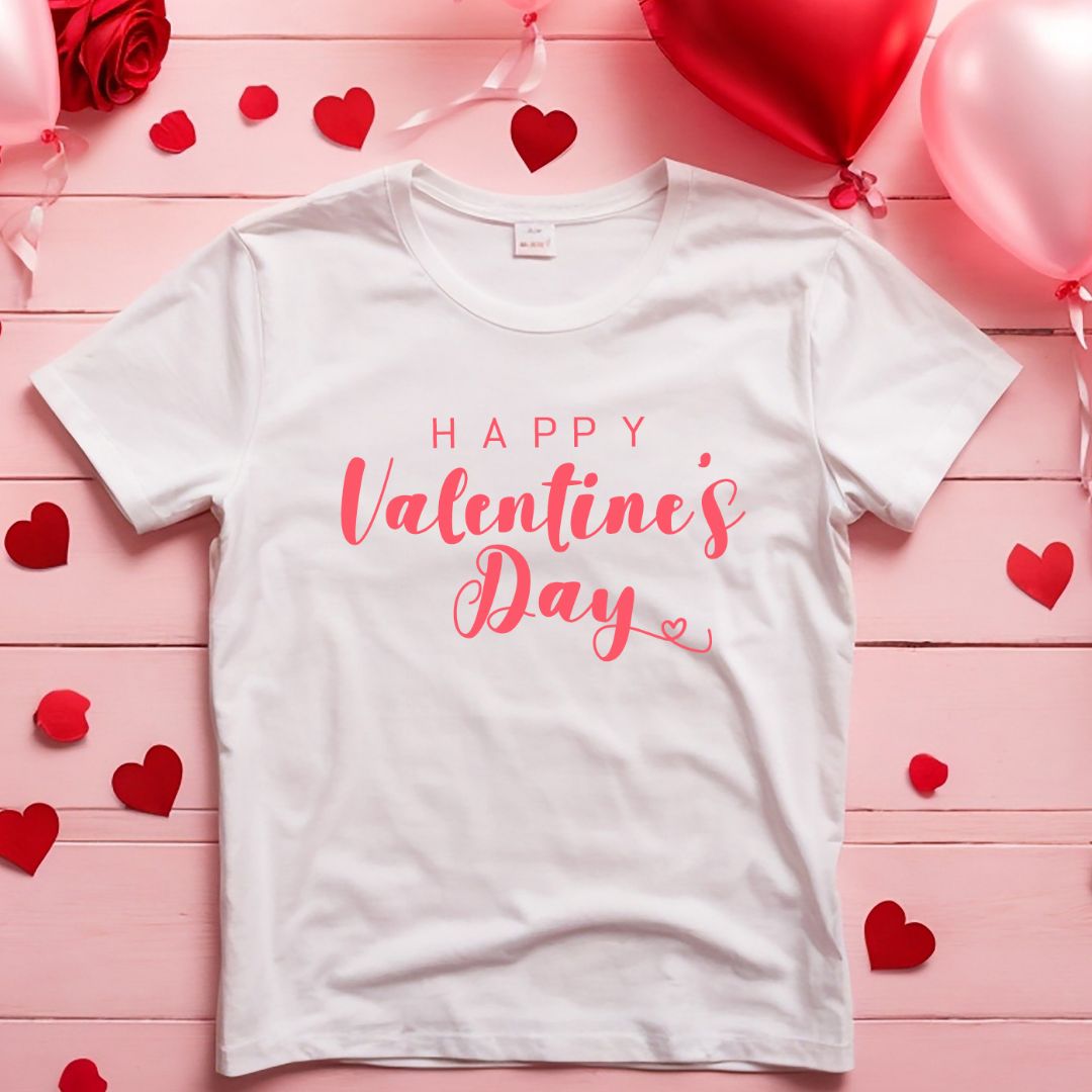 Pink Happy Valentine's SVG Happy Valentine's Day Vector