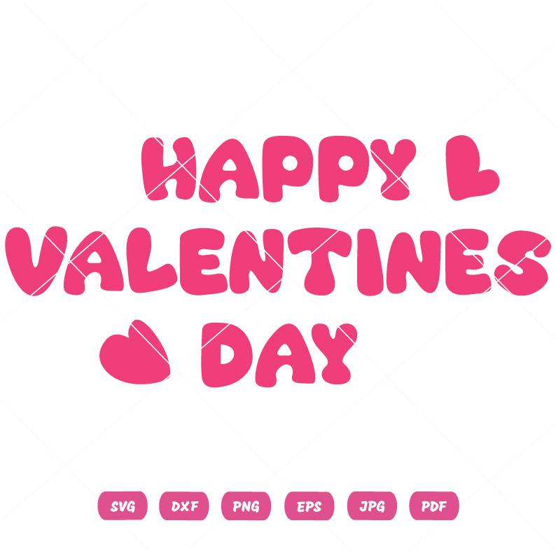 Valentines Day with Hearts SVG Valentines Day with Hearts Vector