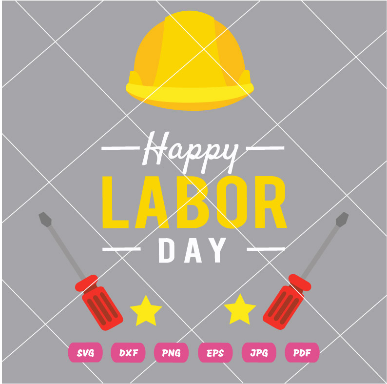 1 May Labour Day Vector SVG Happy Labor Day 1st Usa Labor Day Vector