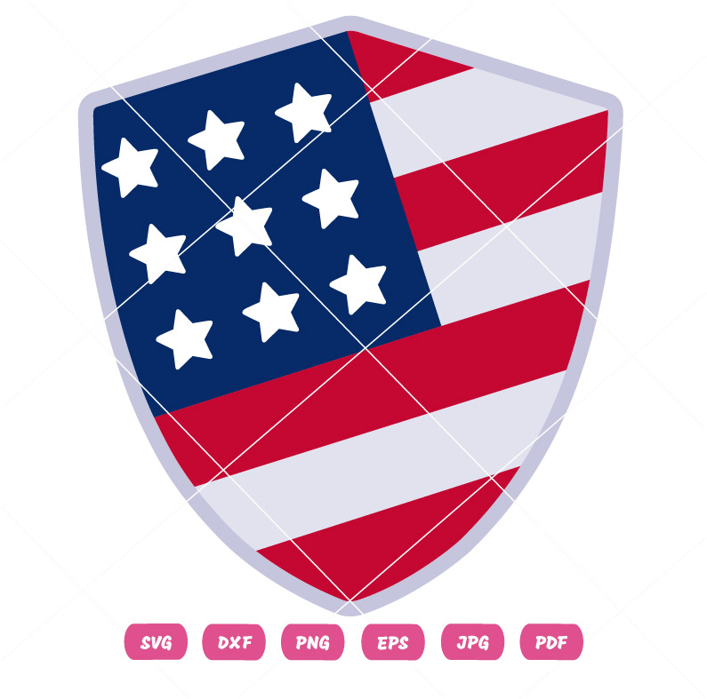 American Flag Shield