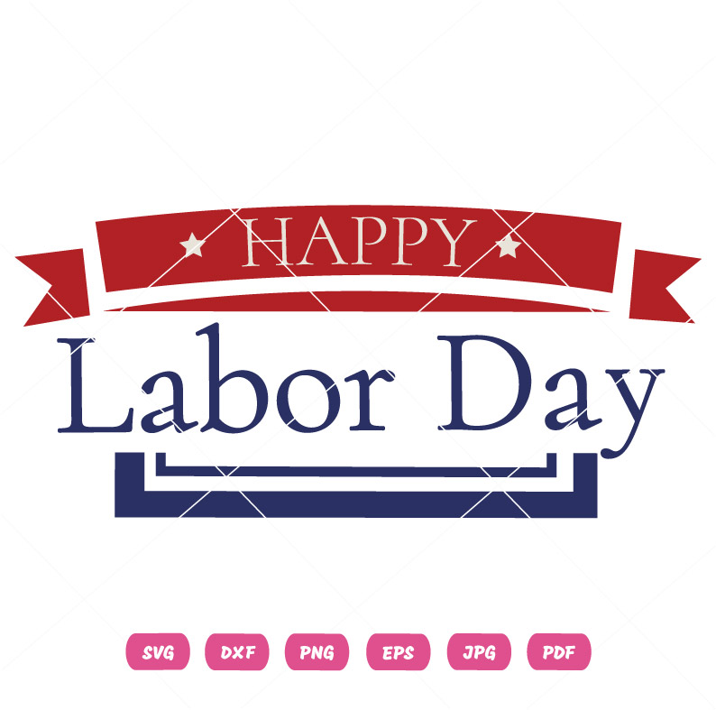 American Happy Labor Day Flat Style SVG American Happy Labor Day Flat Style Vector