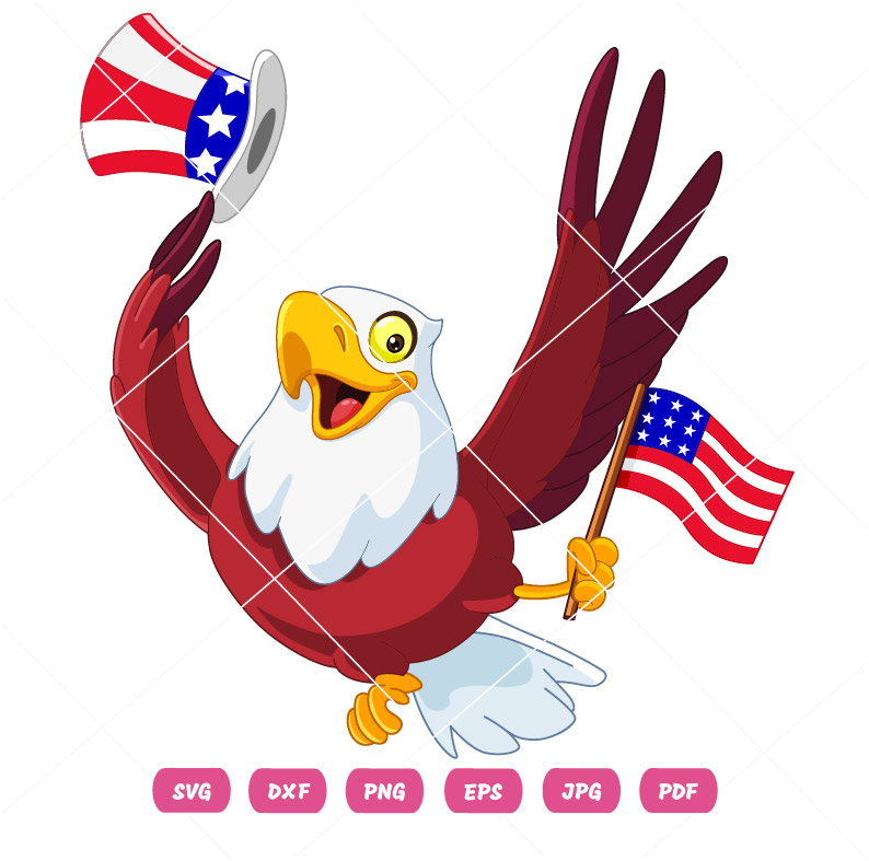 American Patriotic Eagle Vector