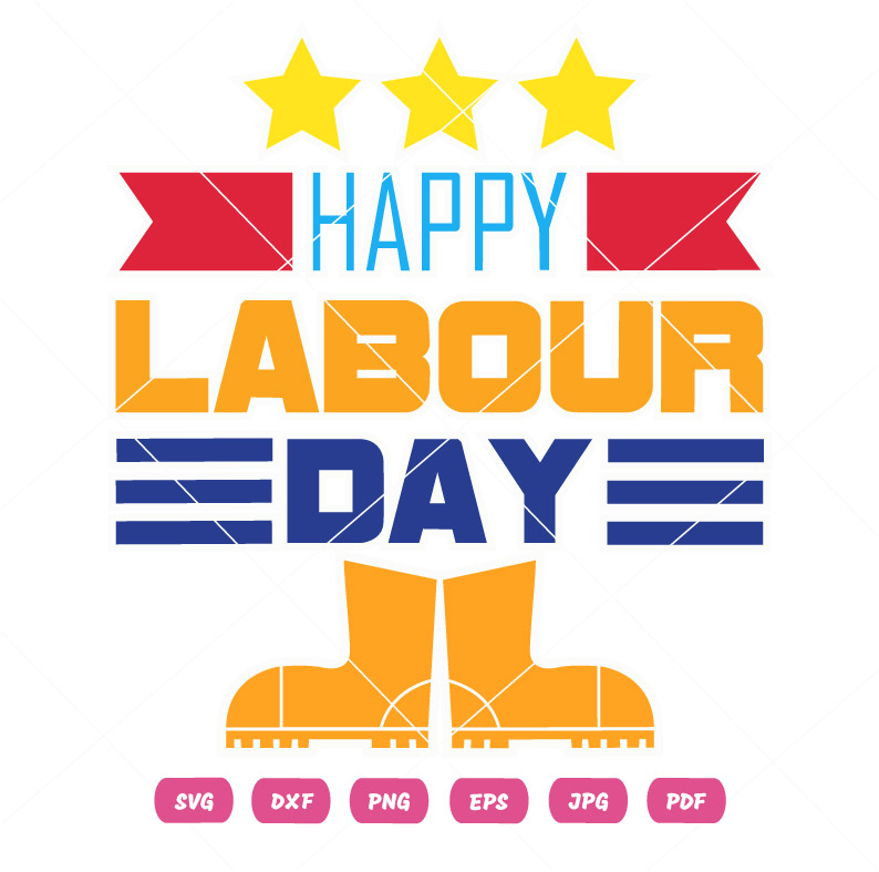 American Stars Happy Labor Day SVG American Stars Happy Labor Day Vector