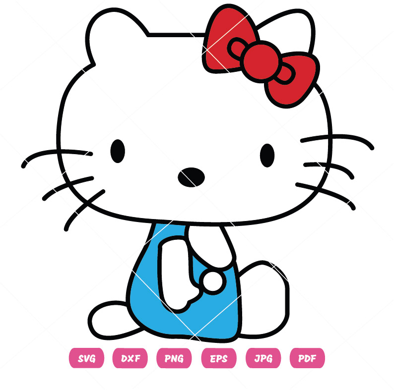 Cute Kitty Cartoon Vector Design