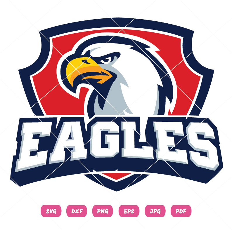 Eagle Sheild Cartoon Vector