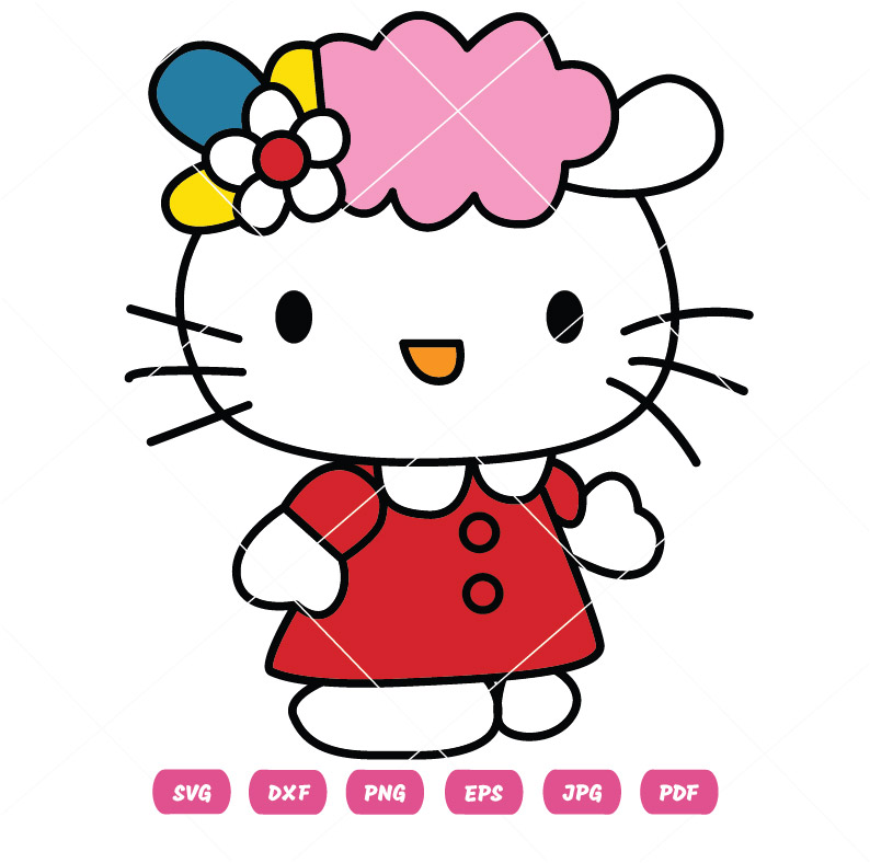 Happy Kitty Cartoon Vector