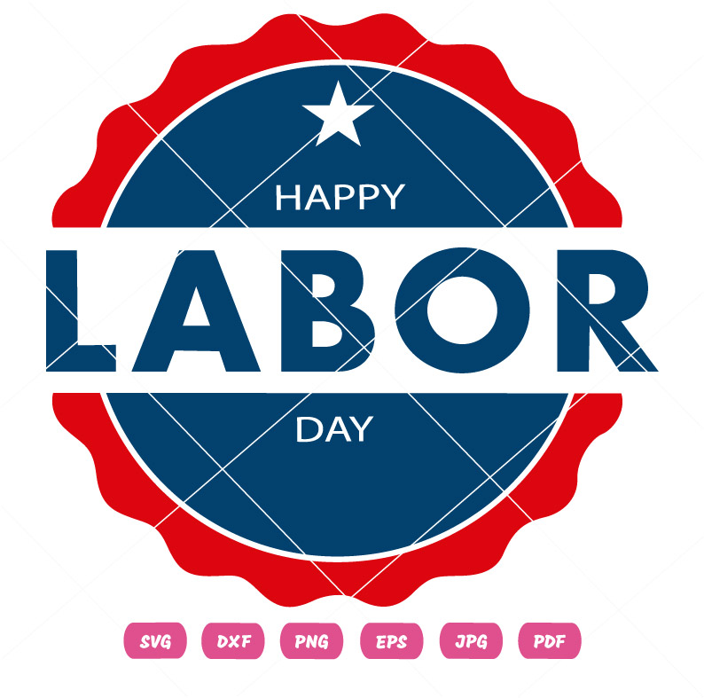 Happy Labor Day SVG Vector Usa Labor Day Vector