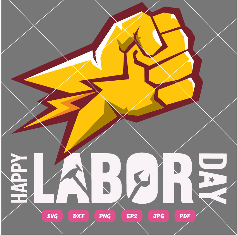 Happy Usa Labor Day SVG Usa Happy Labor Day 1st May Vector