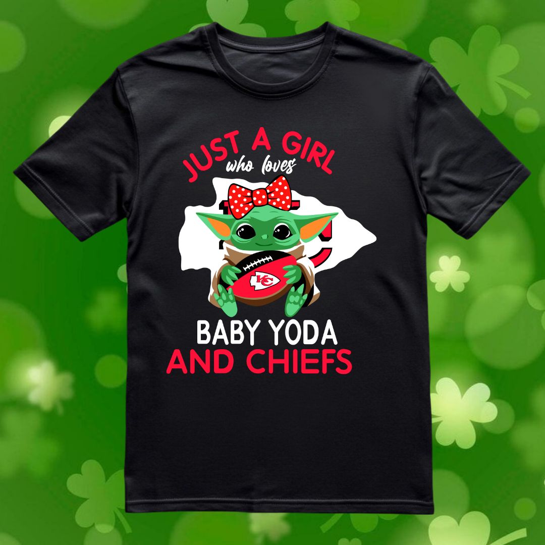 Just A Girl Baby Yoda And Chiefs Vector