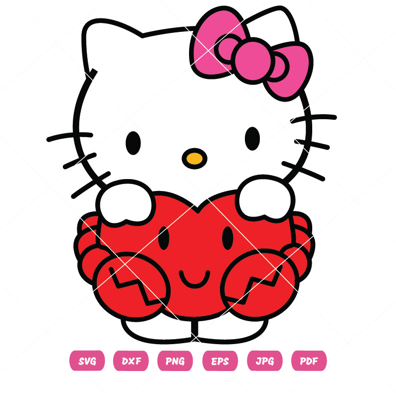 Kitty Heart Vector