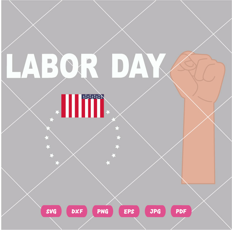 Labor Day Fist and Wrench SVG Labor Day Fist and Wrench Vector