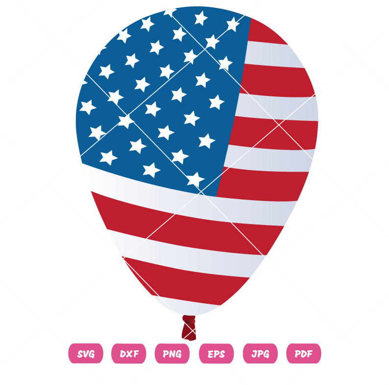 USA Balloon Vector