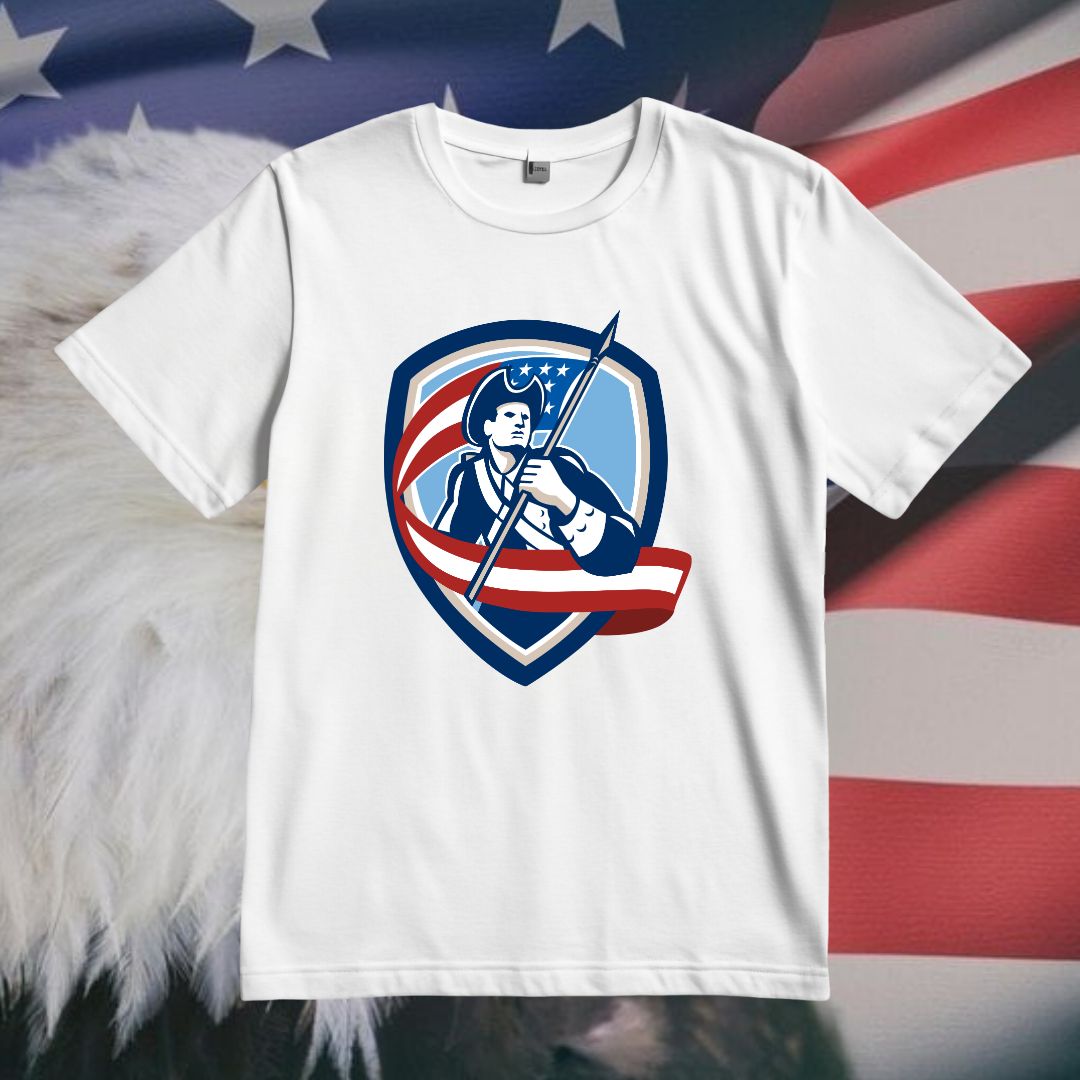 USA Sheild Soldier Vector