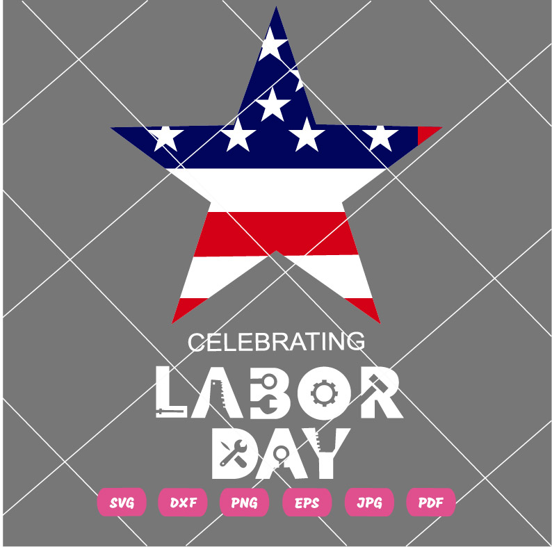 Usa Celebrating Happy Labor Day SVG Usa Celebrating Happy Labor Day Vector