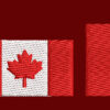 CANADA FLAG EMBROIDERY DESIGN THREE CANADA FLAGS EMBROIDERY DESIGN 3 SIZES CANADA FLAG EMBROIDERY DESIGN MACHINE EMBROIDERY FILE