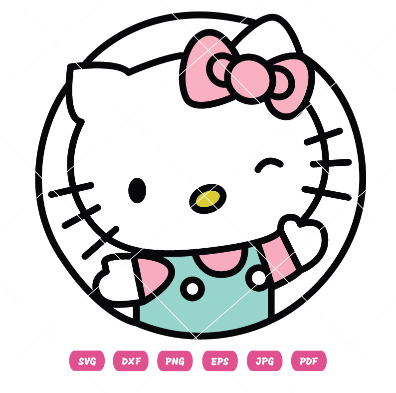 Circle Kitty Vector