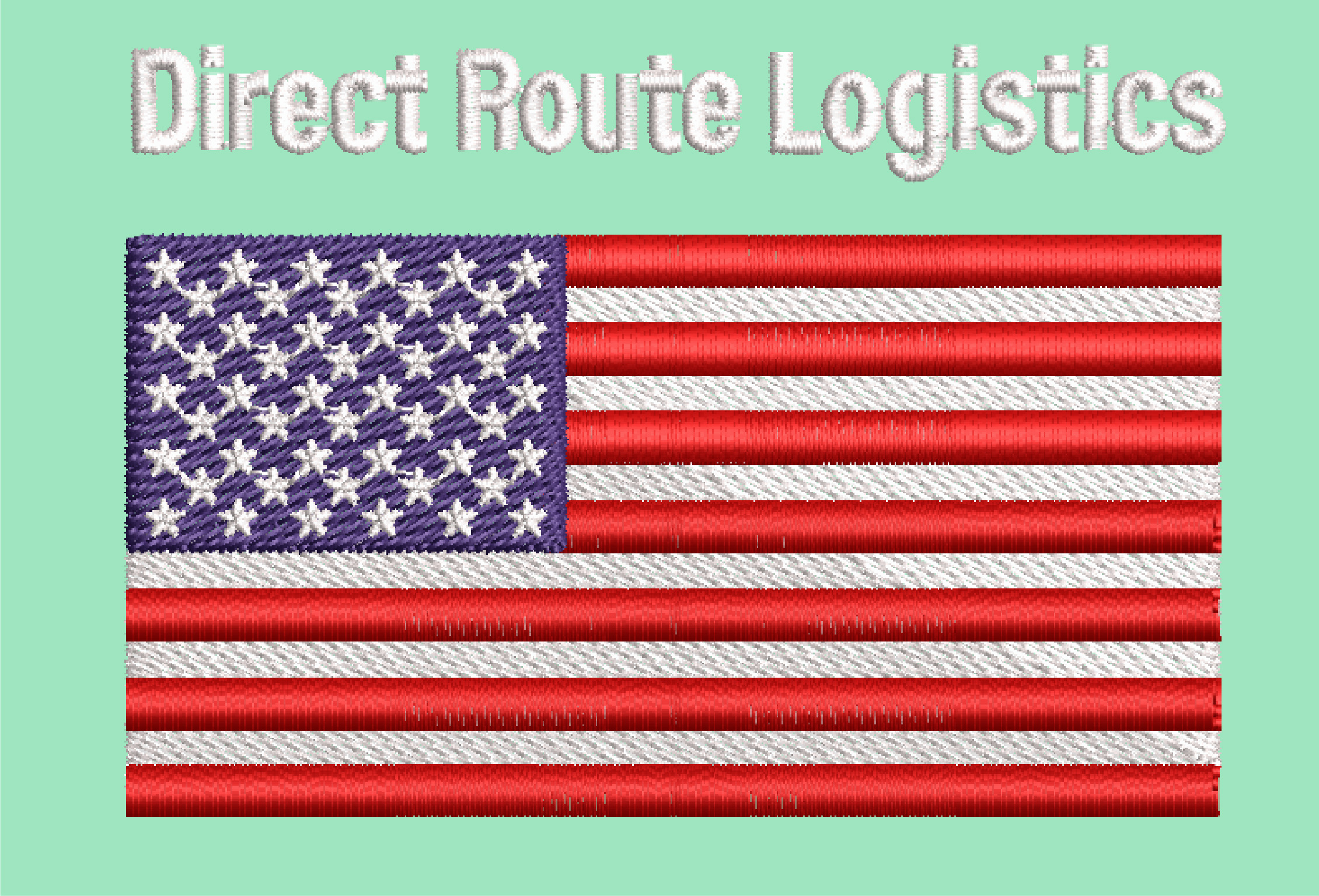 DRL USA FLAG EMBROIDERY DESIGN DIRECT ROUT FLAG EMBROIDERY DESIGN LOGISTICS USA FLAG EMBROIDERY DESIGN MACHINE EMBROIDERY FILE
