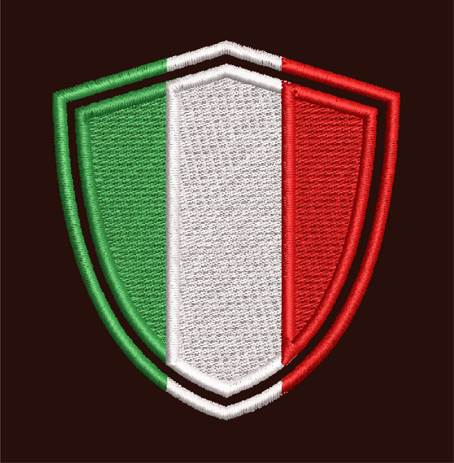 ITALY SHIELD FLAG LOGO EMBROIDERY DESIGN ITLAY FLAG EMBROIDERY DESIGN SHIELD LOGO EMBROIDERY DESIGN MACHINE EMBROIDERY FILE