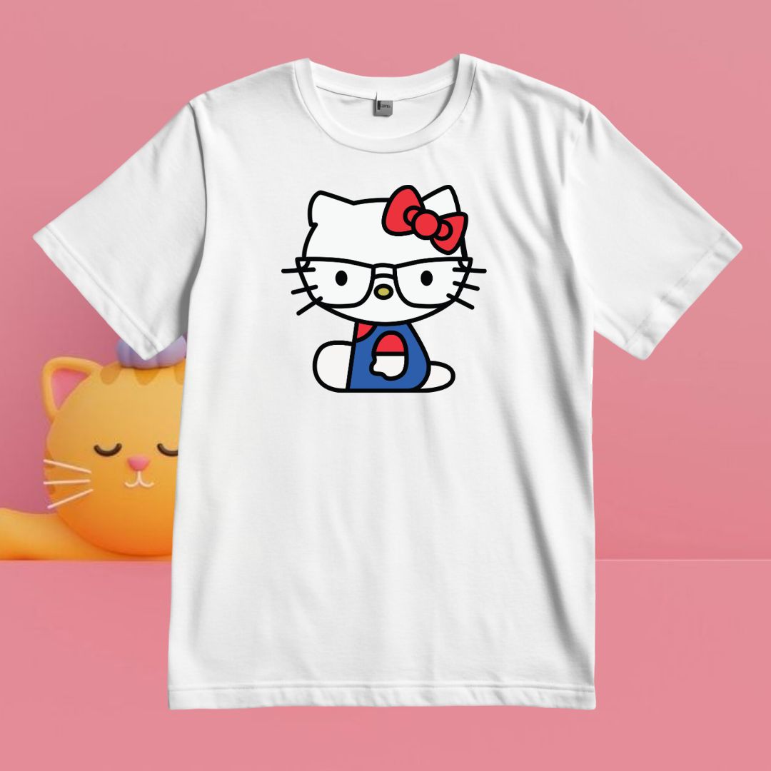 Kitty Vector With Glasses