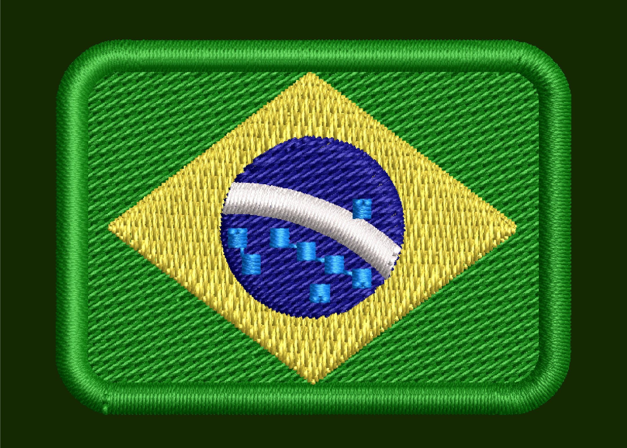 WEBER FLAG LOGO EMBROIDERY DESIGN BRAZIL FLAG EMBROIDERY DESIGN BRAZIL BORDER FLAG EMBROIDERY DESIGN MACHINE EMBROIDERY FILE