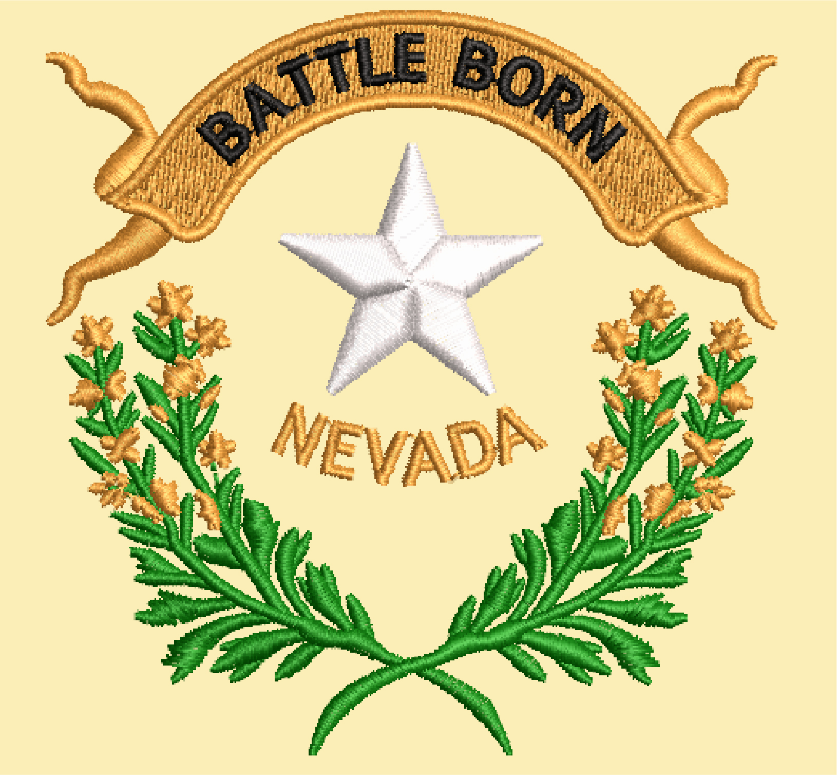 NEVADA FLAG EMBROIDERY DESIGN NEVADA STATE EMBROIDERY DESIGN USA STATE FLAG EMBROIDERY DESIGN MACHINE EMBROIDERY FILE