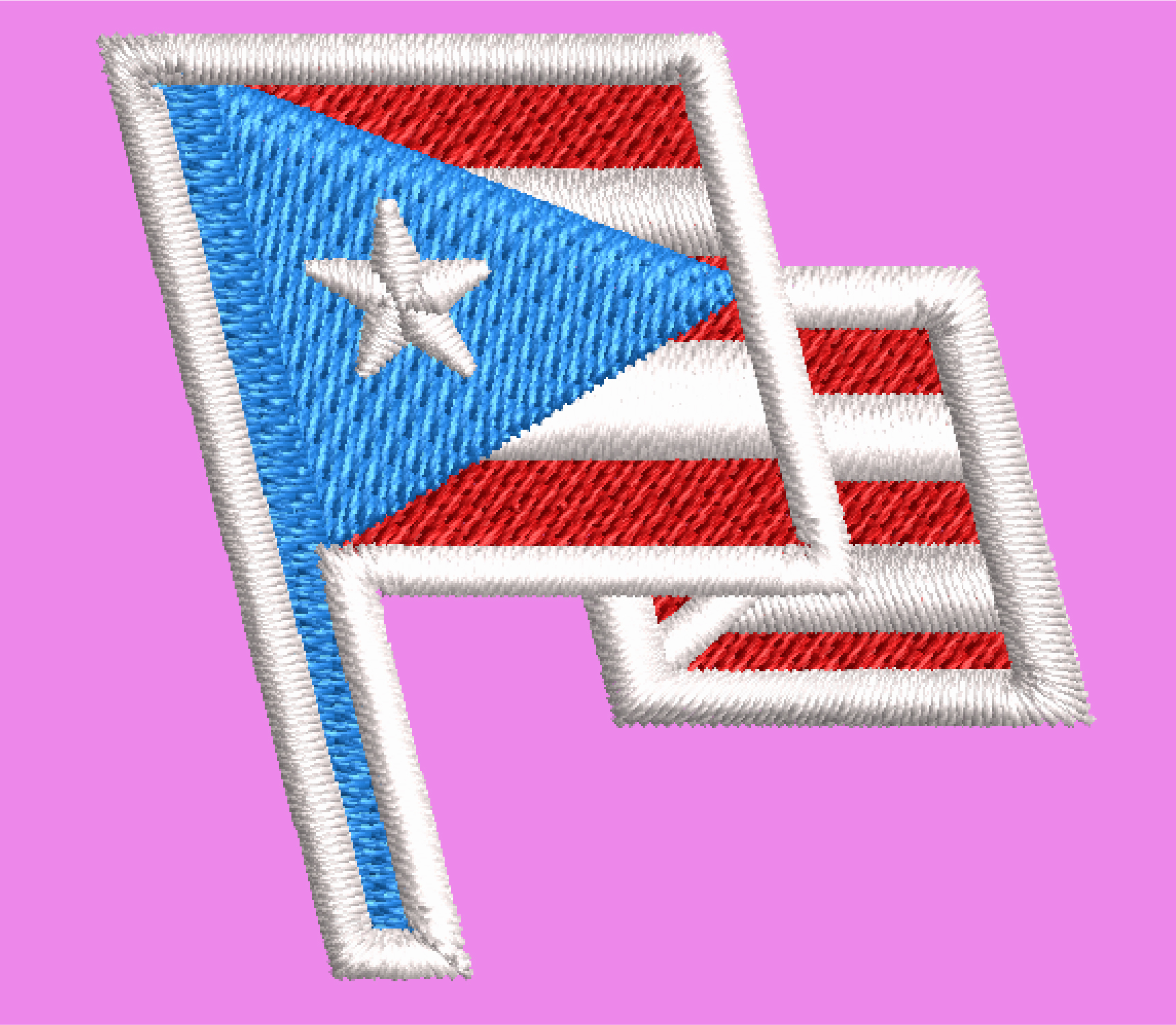 NEW PR FLAG EMBROIDERY DESIGN PR WAVING FLAG EMBROIDERY DESIGN PR POLE FLAG EMBROIDERY DESIGN MACHINE EMBROIDERY FILE