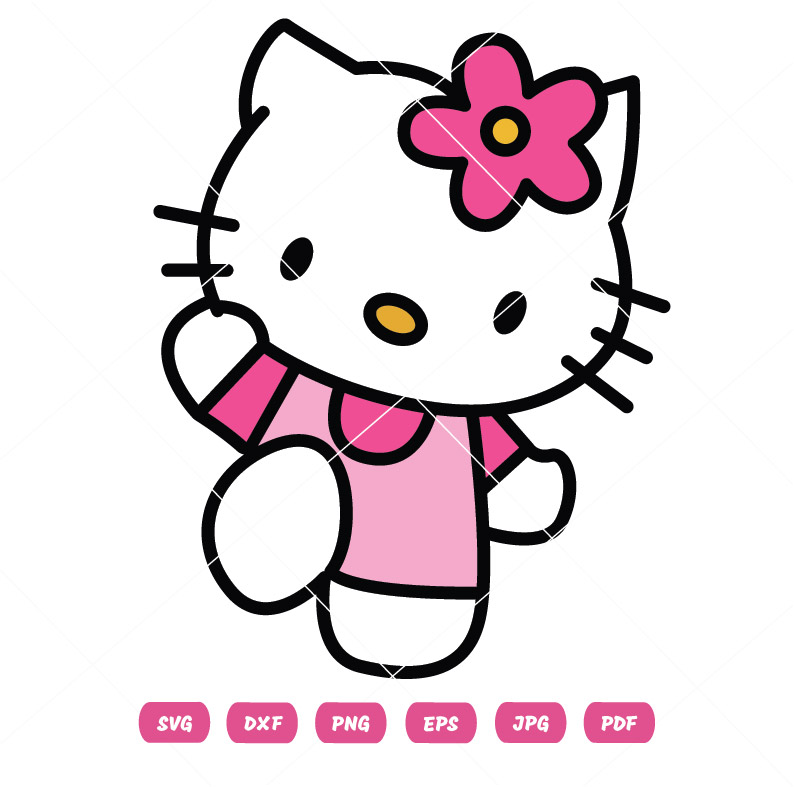 Pink Kitty Vector Design