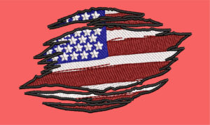 RIPPED FLAG EMBROIDERY DESIGN USA RIPPED FLAG EMBROIDERY DESIGN RIPPED TEXTURE FLAG EMBROIDERY DESIGN MACHINE EMBROIDERY FILE
