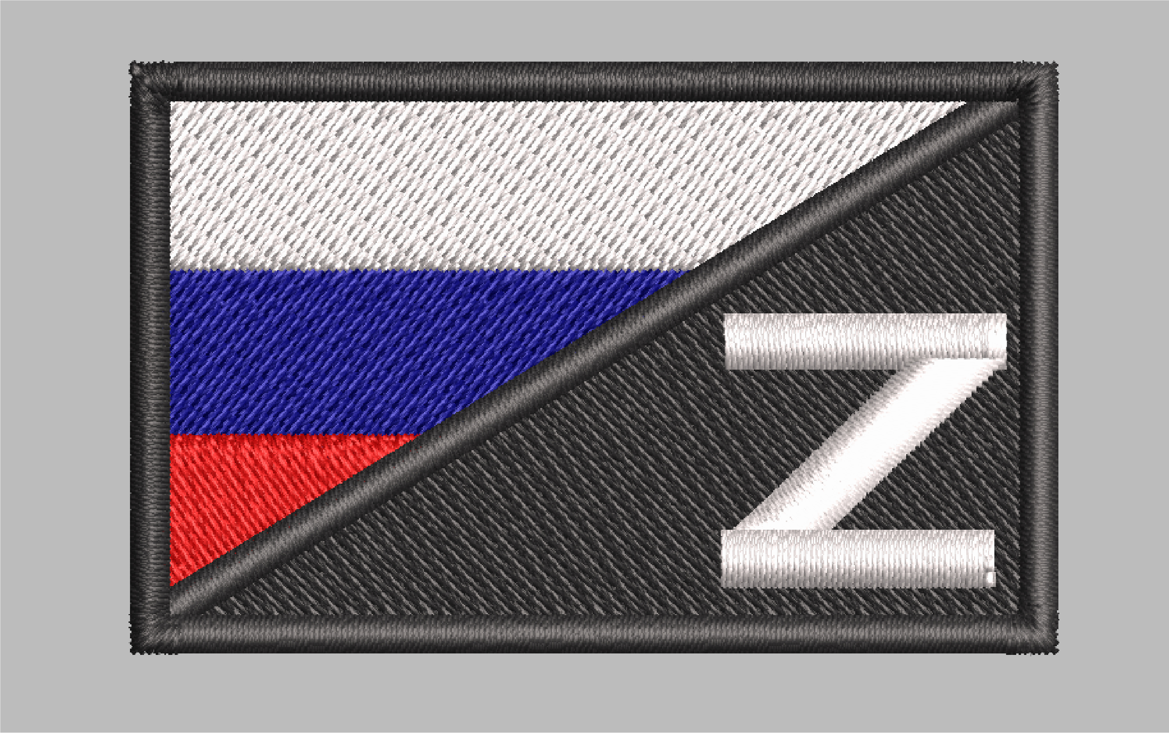 RUSSIAN FLAG EMBROIDERY DESIGN RUSSIAN Z FLAG EMBROIDERY DESIGN BLACK BORDER RUSSIAN FLAG EMBROIDERY DESIGN MACHINE EMBROIDERY FILE