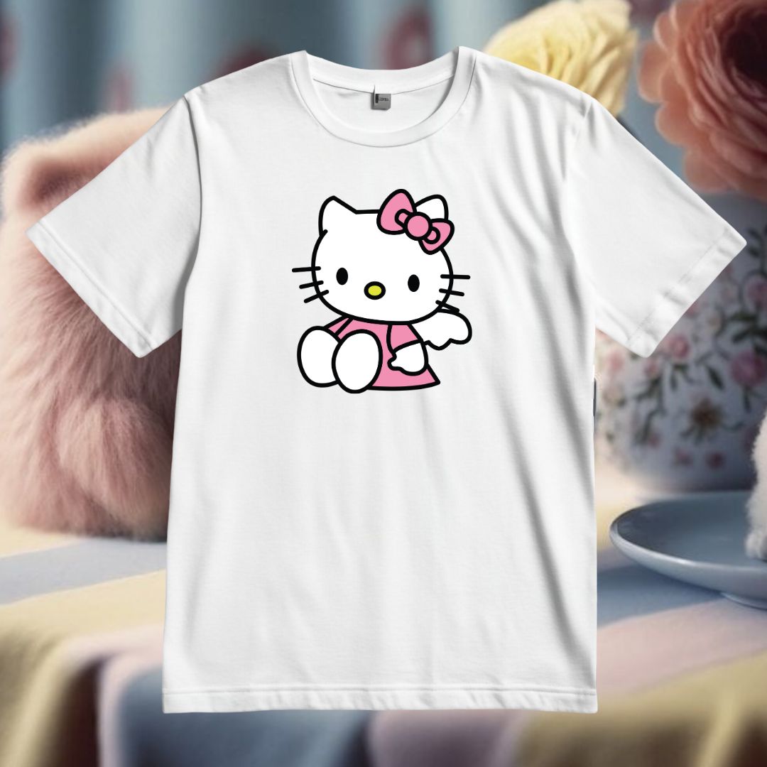 Stylish Pink Kitty Vector