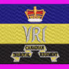 VRI FLAG LOGO EMBROIDERY DESIGN VRI CANADIAN FLAG EMBROIDERY DESIGN ROYAL CROWN FLAG EMBROIDERY DESIGN MACHINE EMBROIDERY FILE