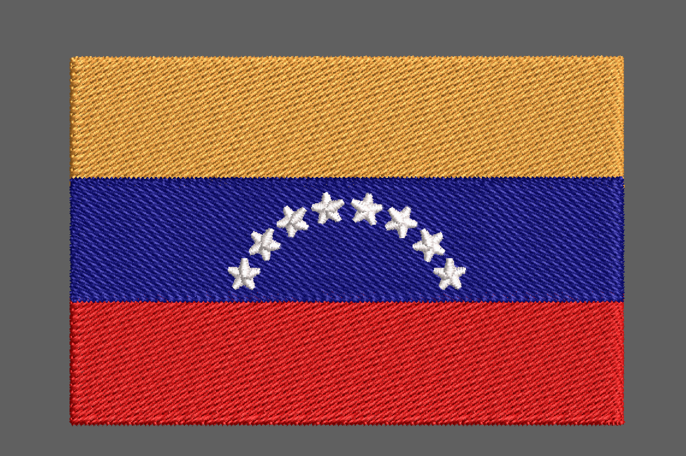VENEZUELA FLAG EMBROIDERY DESIGN VENEZUELA COUNTRY FLAG EMBROIDERY DESIGN STARS FLAG EMBROIDERY DESIGN MACHINE EMBROIDERY FILE