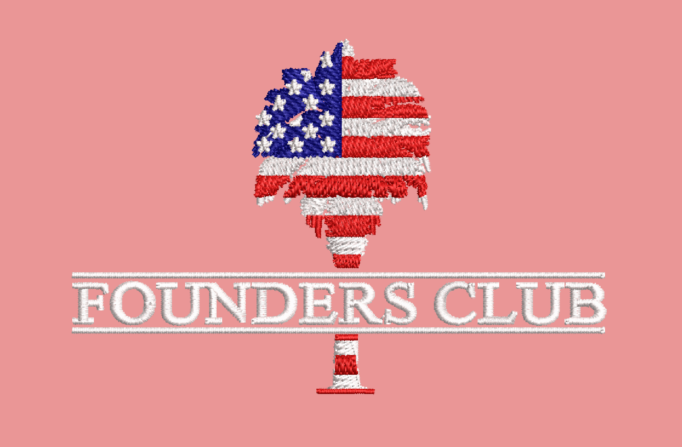 FOUNDERS CLUB FLAG TREE EMBROIDERY DESIGN USA CLUB FLAG EMBROIDERY DESIGN TREE FLAG EMBROIDERY DESIGN MACHINE EMBROIDERY FILE