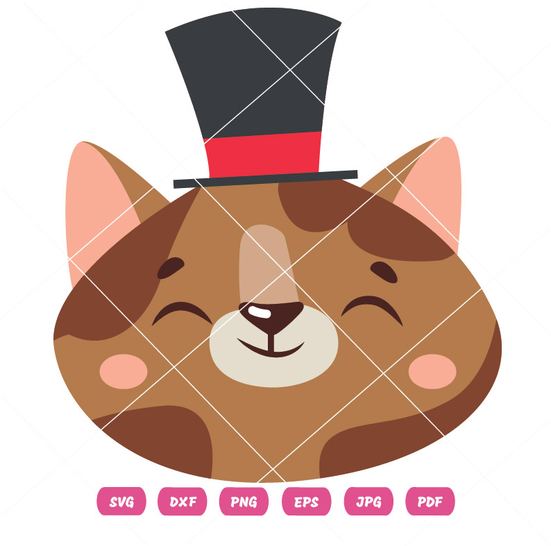 Brown Cat Vector
