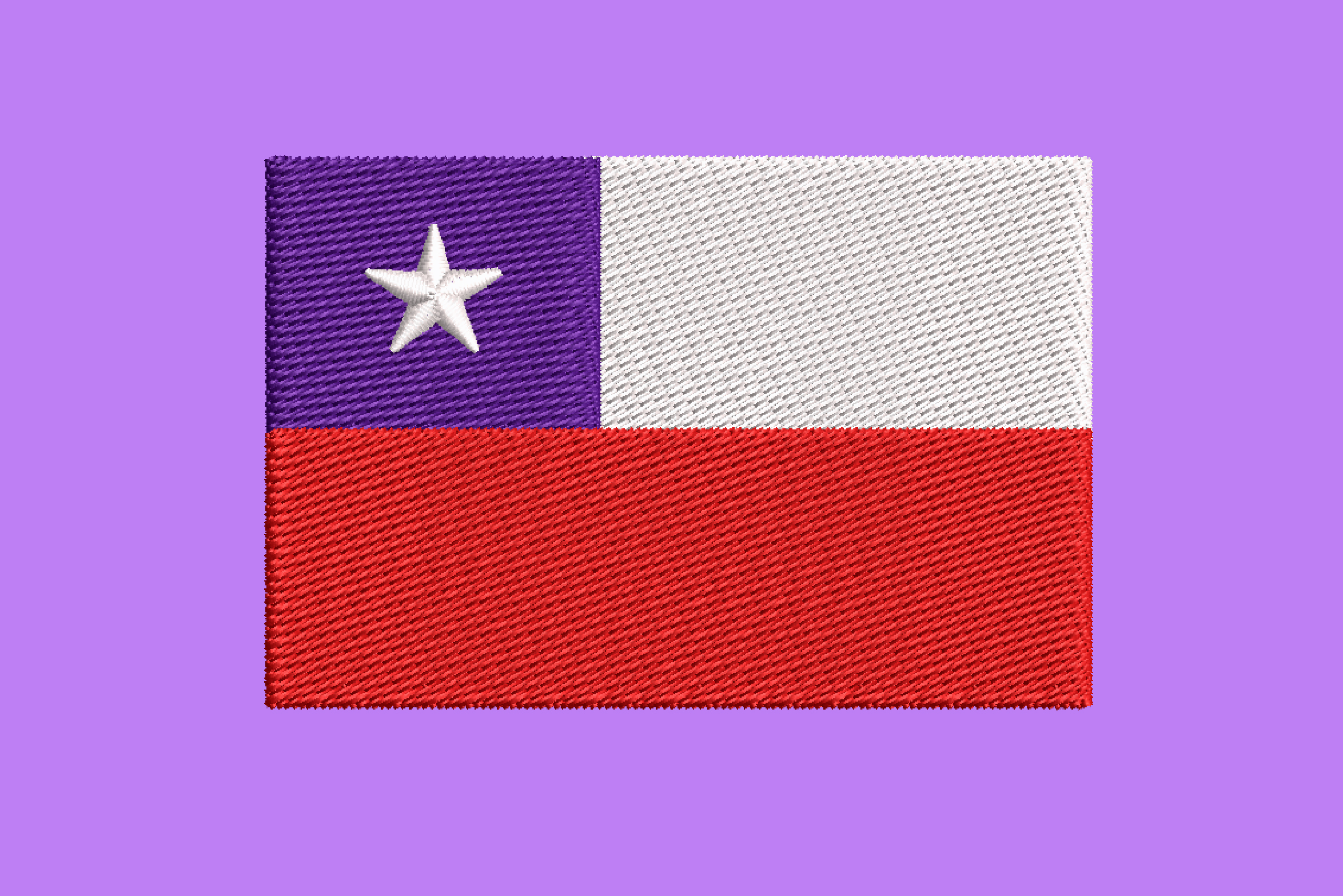 CHILE FLAG EMBROIDERY DESIGN CHILE COUNTRY FLAG EMBROIDERY DESIGN CHILE STAR FLAG EMBROIDERY DESIGN MACHINE EMBROIDERY FILE