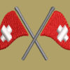 CROSS SWISS FLAG EMBROIDERY DESIGN SWITZERLAND FLAG EMBROIDERY DESIGN SWISS COUNTRY FLAG EMBROIDERY DESIGN MACHINE EMBROIDERY FILE